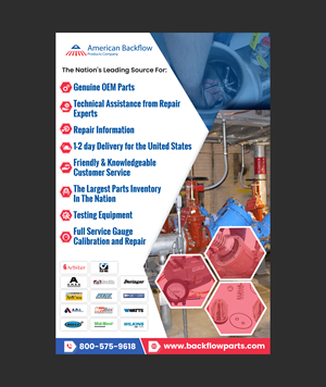Flyer Design by Creations Box 2015 for American Backflow Products Company | Design: #36828920