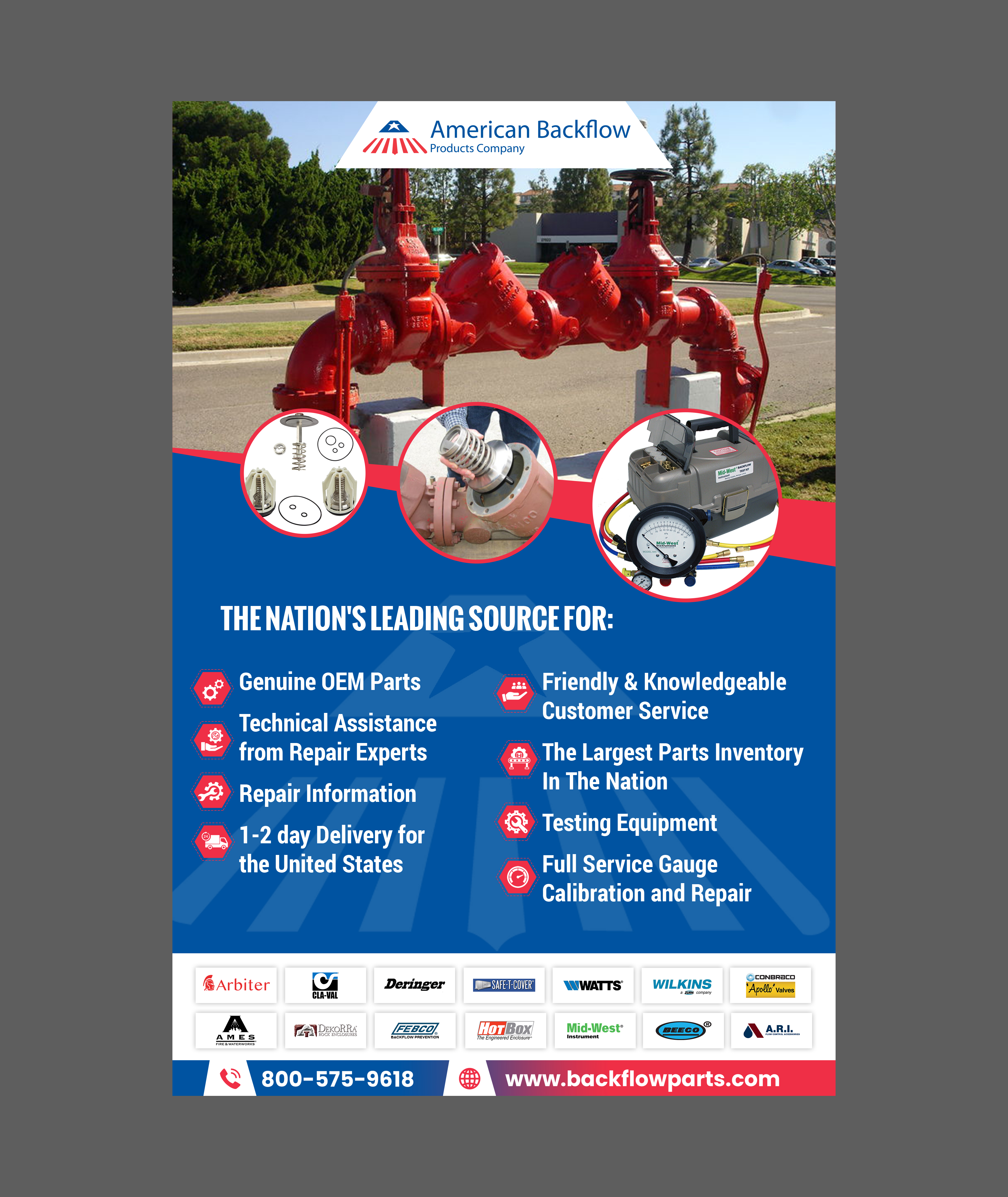 Flyer-Design von Creations Box 2015 für American Backflow Products Company | Design #36835190