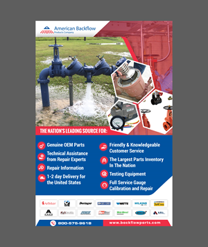 Flyer Design by Creations Box 2015 for American Backflow Products Company | Design: #36835651