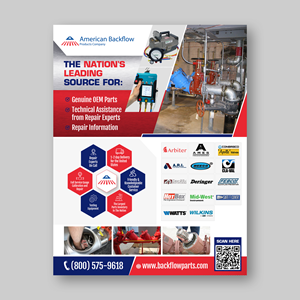 Diseño de Flyer por 123graphics para American Backflow Products Company | Diseño #36830523