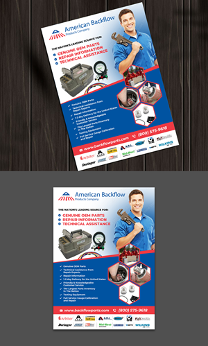 Flyer Design by websmartusa for American Backflow Products Company | Design: #36830748
