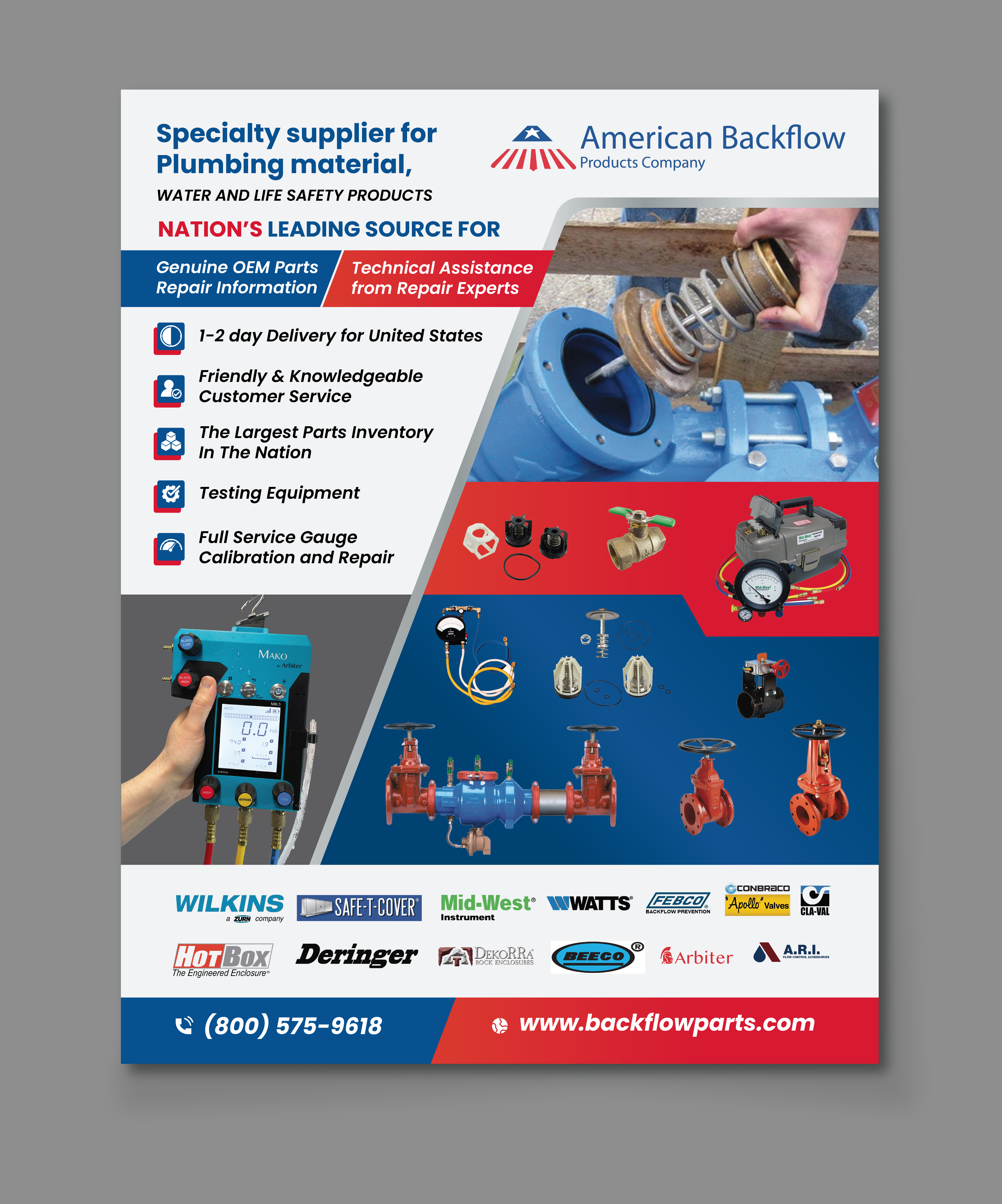 Flyer-Design von saurov für American Backflow Products Company | Design #36829411