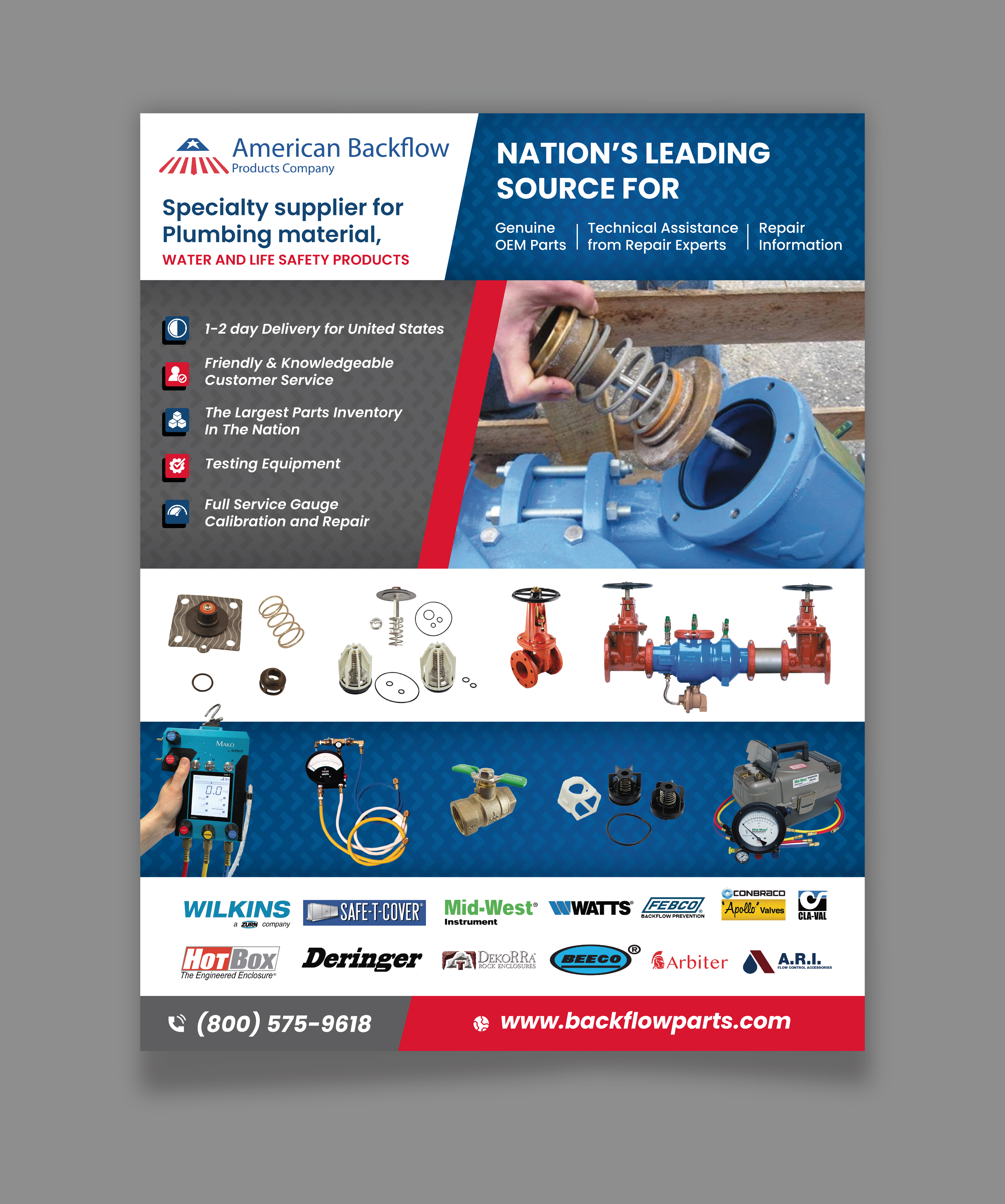 Flyer-Design von saurov für American Backflow Products Company | Design #36831610