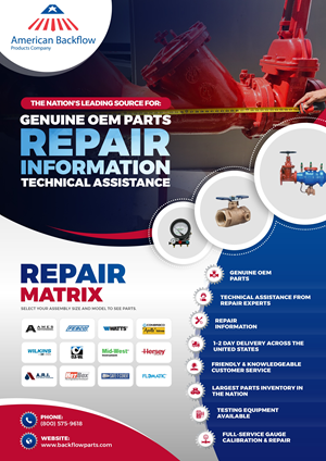 Flyer Design by NZ Creatives for American Backflow Products Company | Design: #36856005