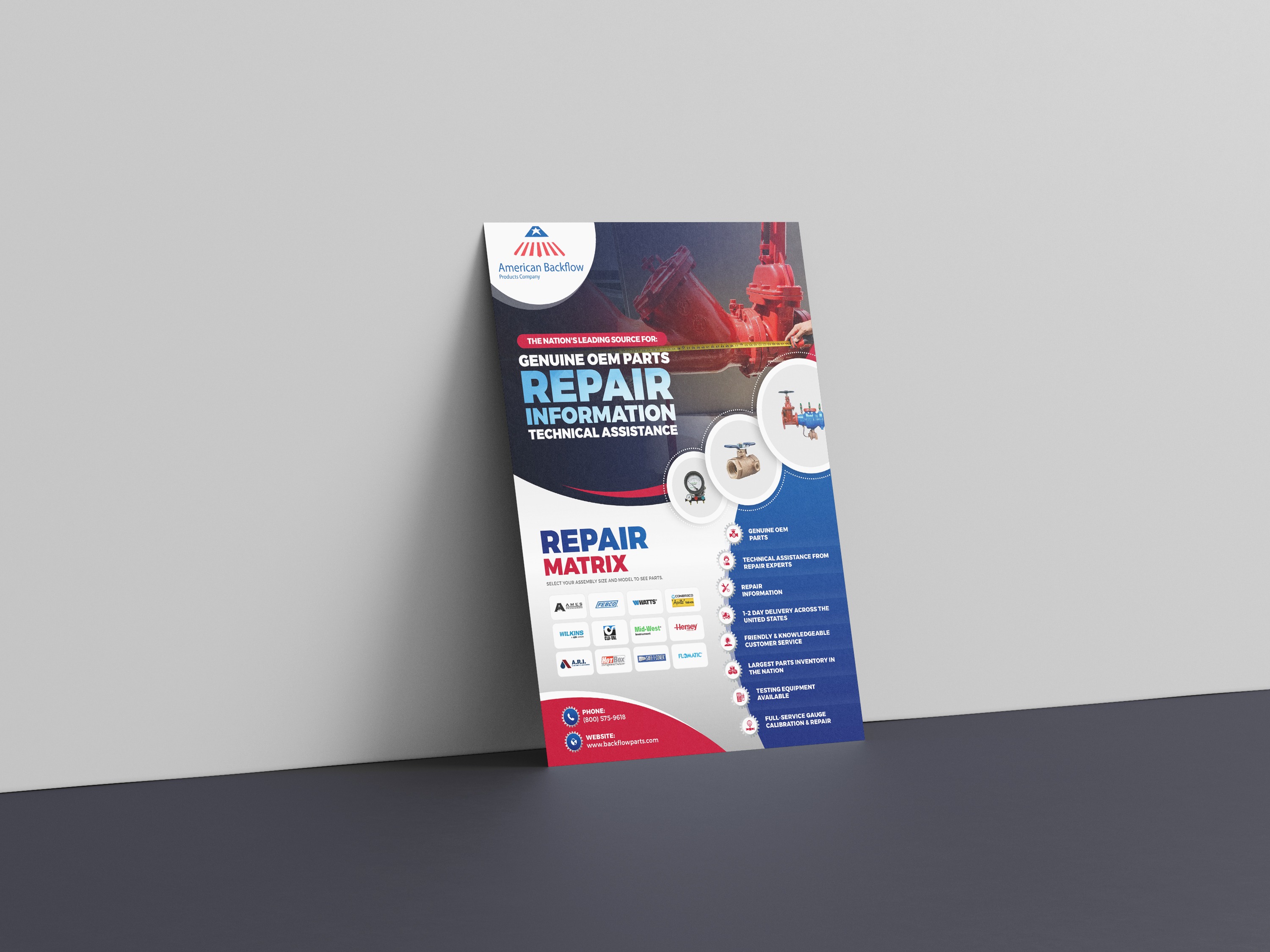 Flyer-Design von NZ Creatives für American Backflow Products Company | Design #36856006