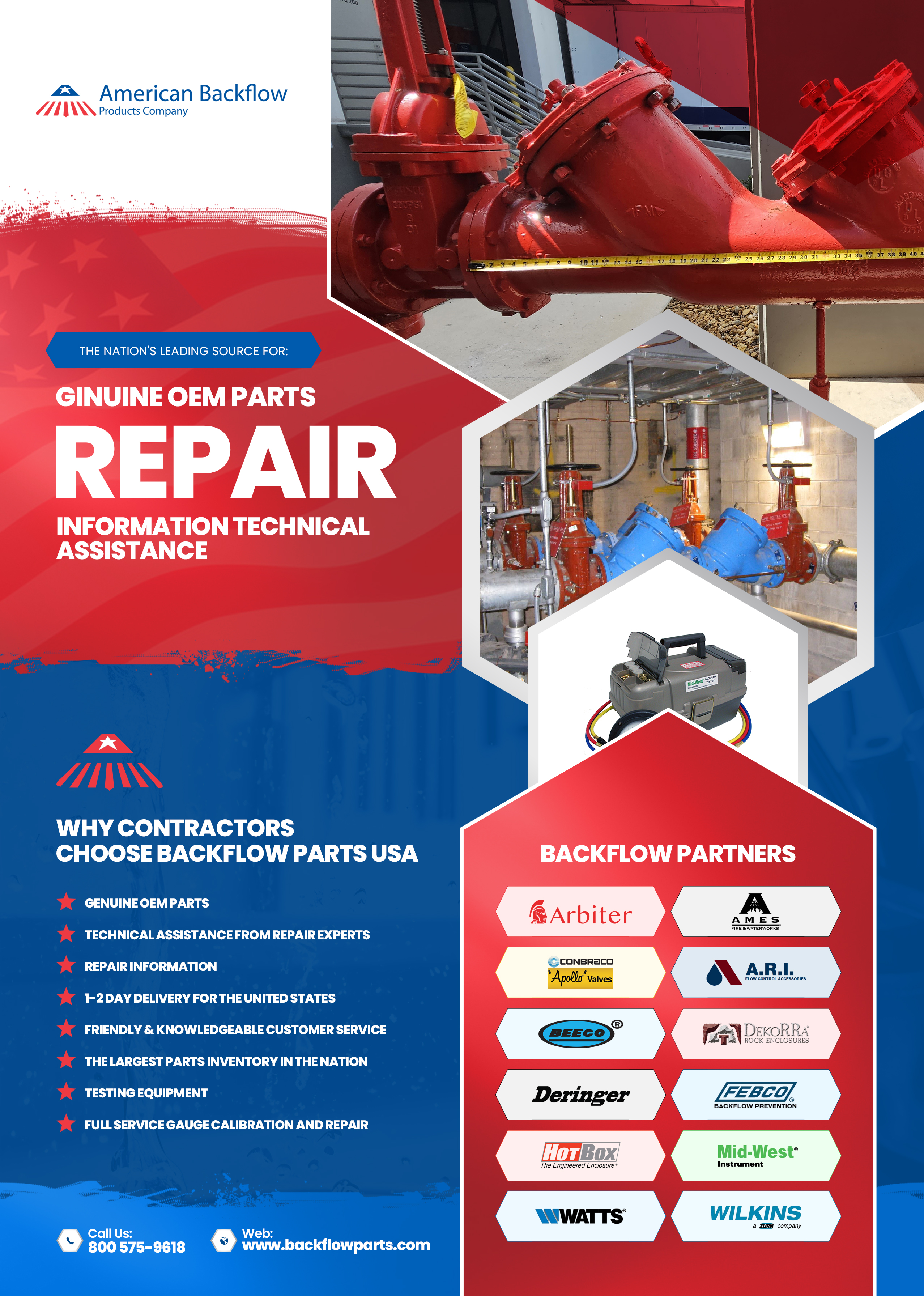 Flyer-Design von NZ Creatives für American Backflow Products Company | Design #36856008