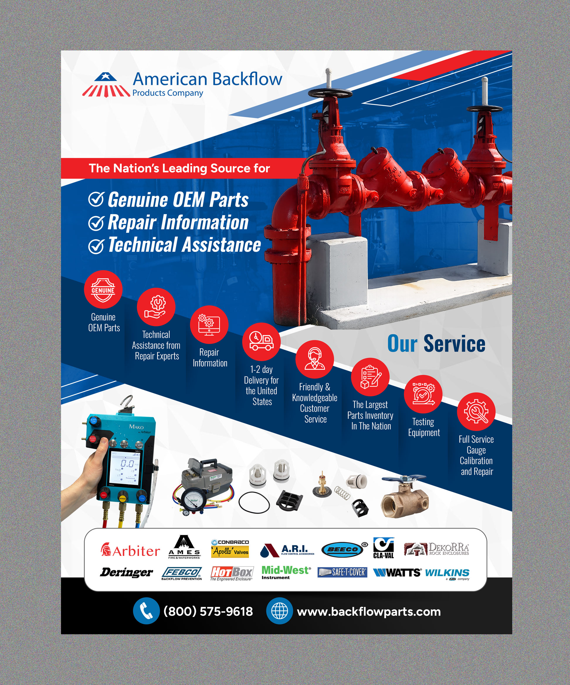 Flyer Design by Stan$oul for American Backflow Products Company | Design: #36847980