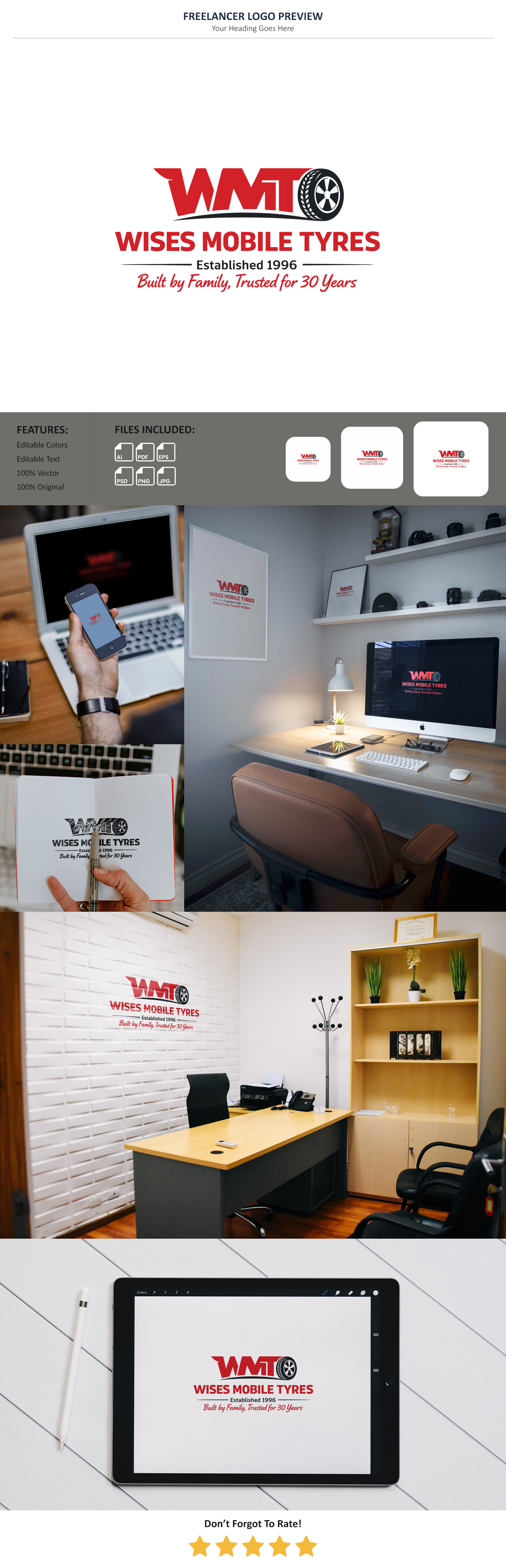 Diseño de Logo por VectorForge para Wises Mobile Tyres  | Diseño #36832387