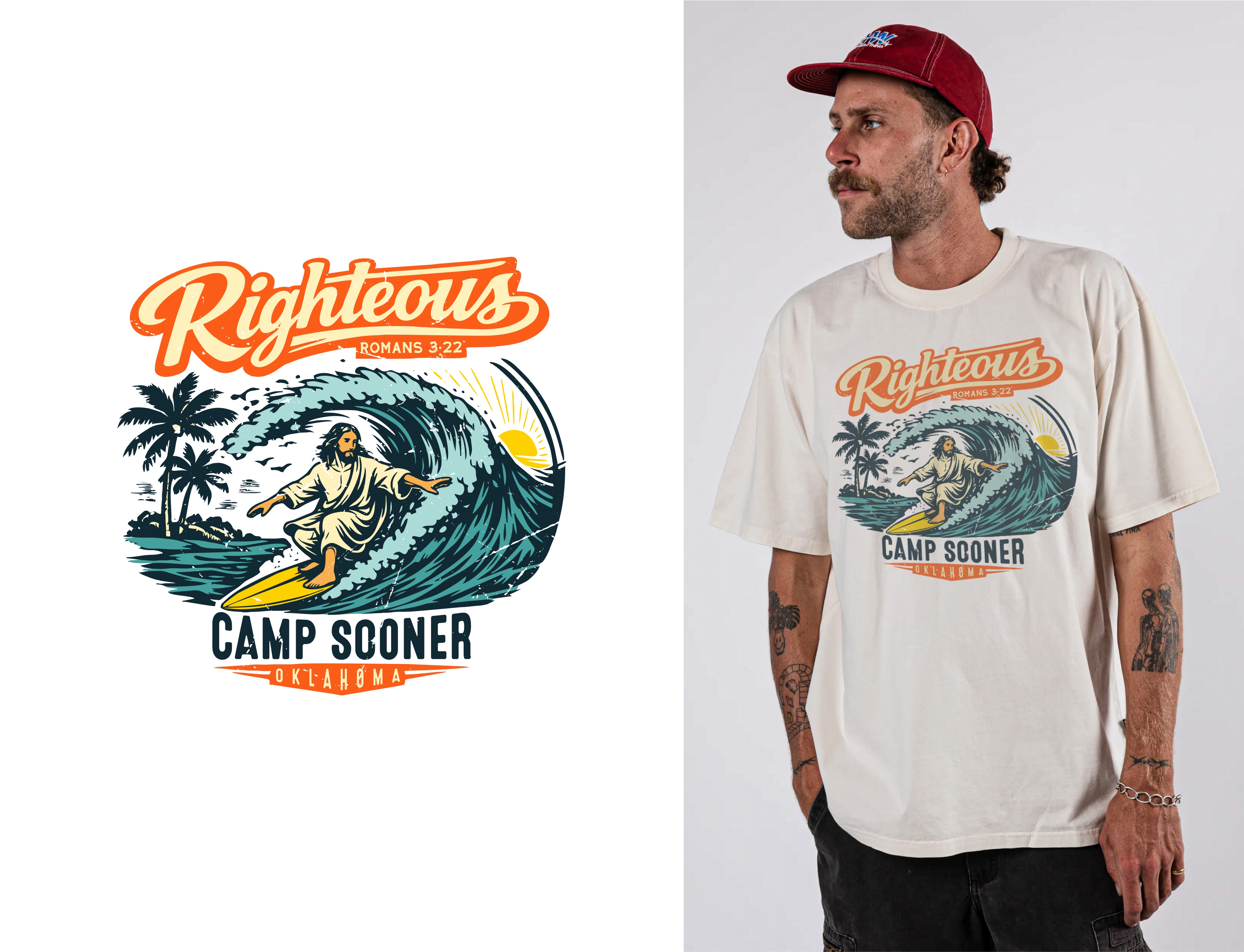 T-shirt Design by DoppelGanger Studio for Camp Sooner | Design #36836877