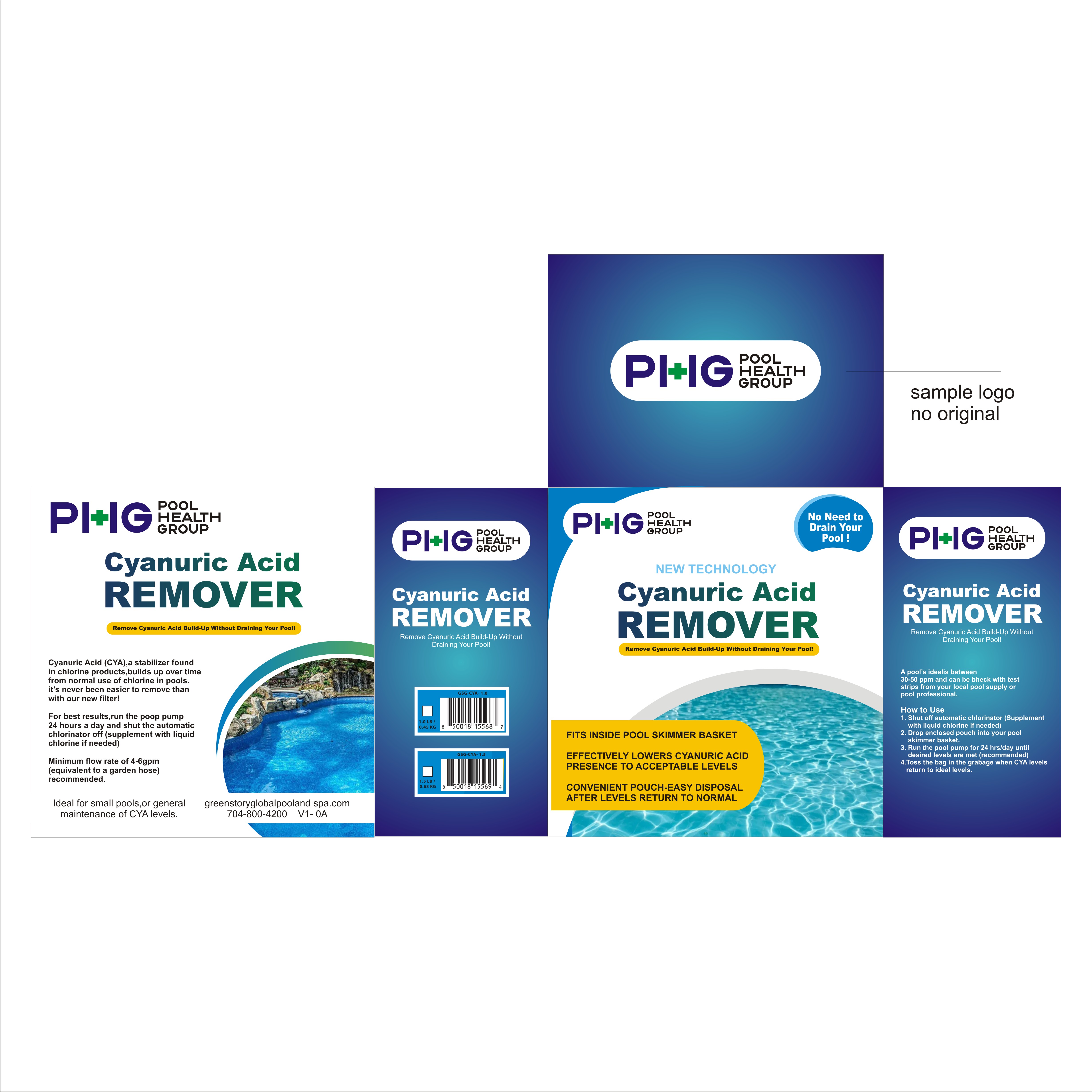 Packaging Design by All art for Pool Health Group Inc | Design #36841535