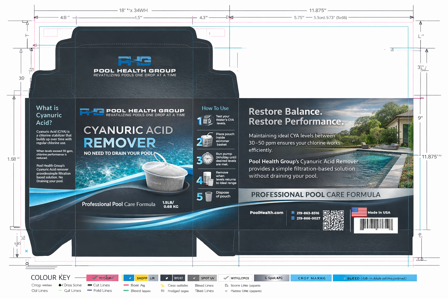 Verpackungs-Design von designs by Dylan für Pool Health Group Inc | Design #36888397