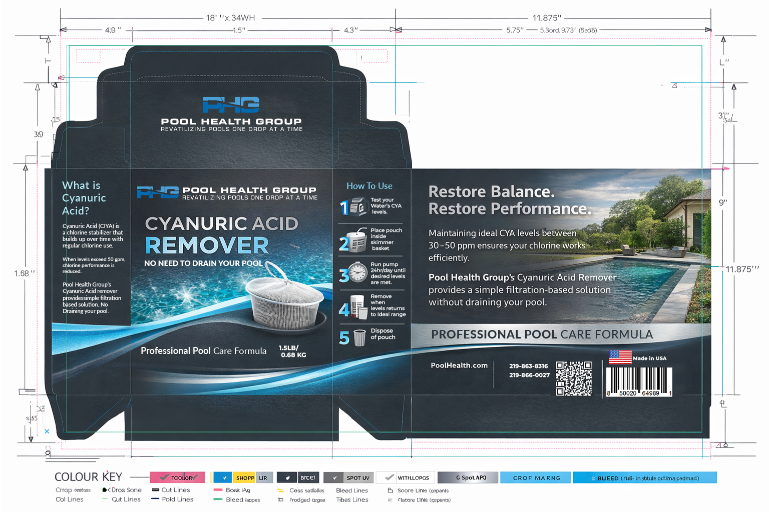 Packaging Design by designs by Dylan for Pool Health Group Inc | Design #36892874