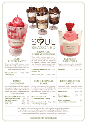 Diseño de Brochure por MarkoE para Soul Seasoned | Diseño: #36836525