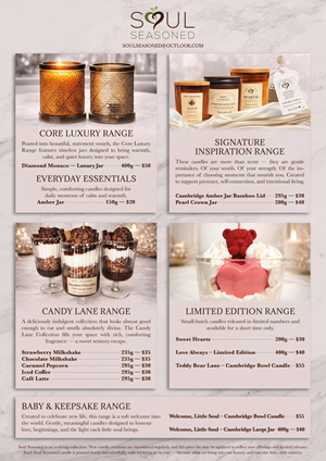 Diseño de Brochure por MarkoE para Soul Seasoned | Diseño: #36840277