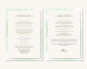 Diseño de Brochure por zero creative para Soul Seasoned | Diseño #36836636