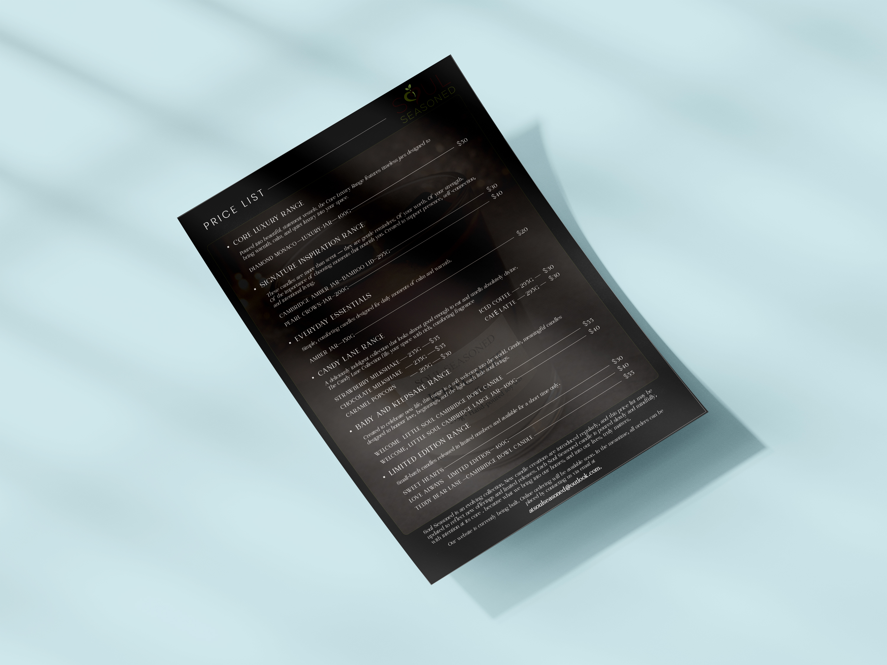 Diseño de Brochure por Vikum 3 para Soul Seasoned | Diseño #36836908