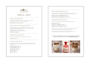 Brochure Design by Maison de Yuan for Soul Seasoned | Design: #36837495