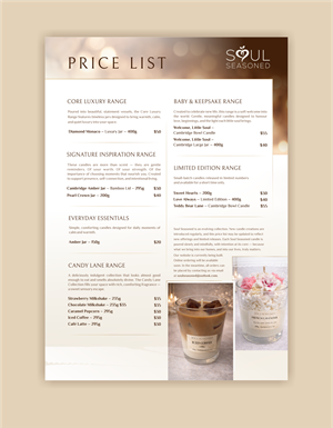 Diseño de Brochure por *mary para Soul Seasoned | Diseño: #36839779
