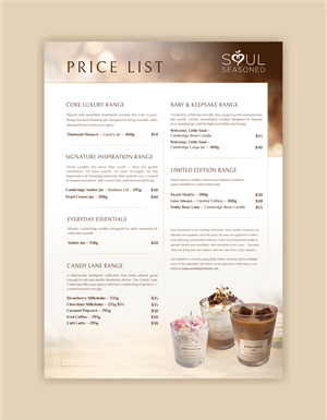 Diseño de Brochure por *mary para Soul Seasoned | Diseño: #36840638