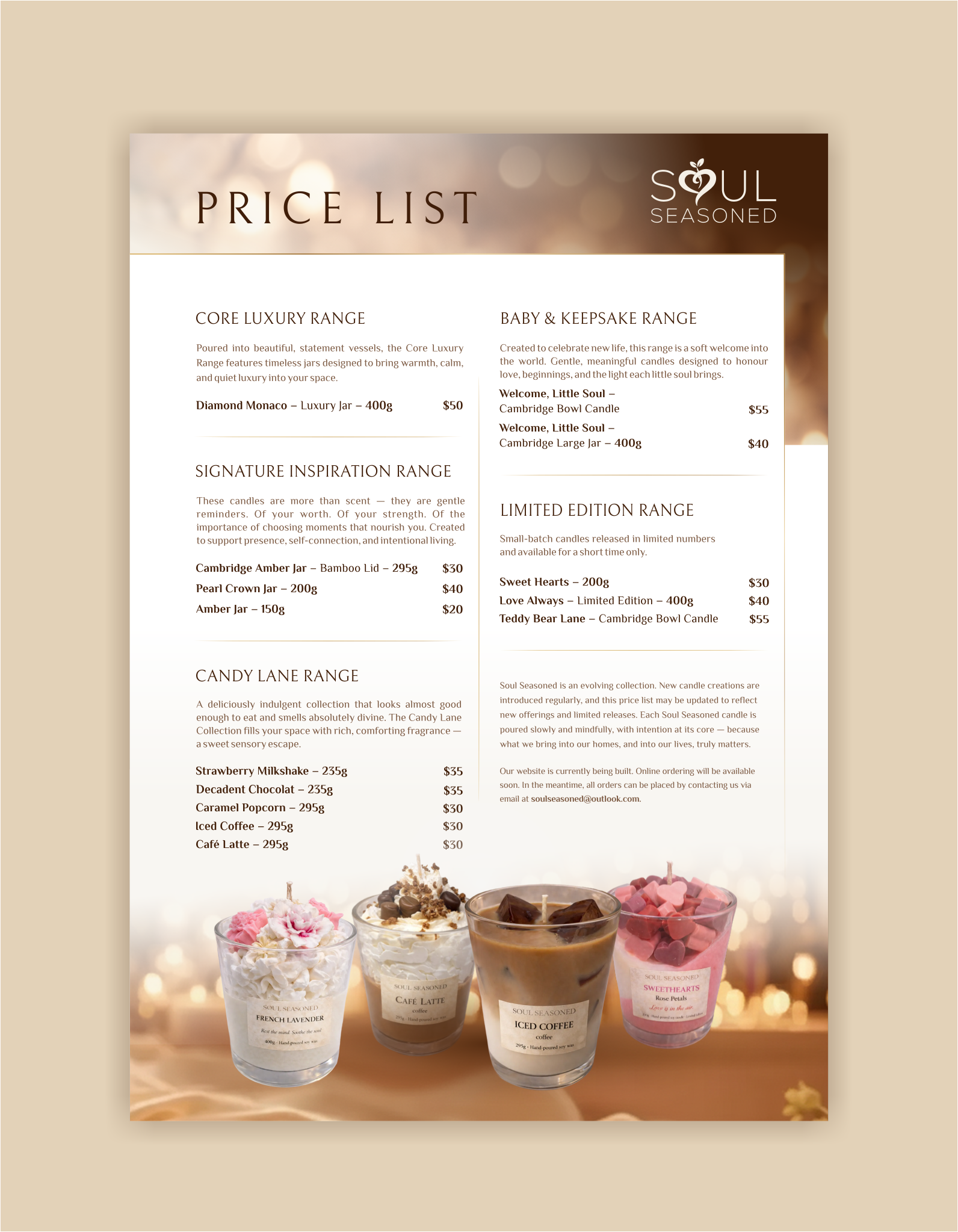 Diseño de Brochure por *mary para Soul Seasoned | Diseño #36840934