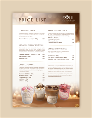 Diseño de Brochure por *mary para Soul Seasoned | Diseño: #36840934