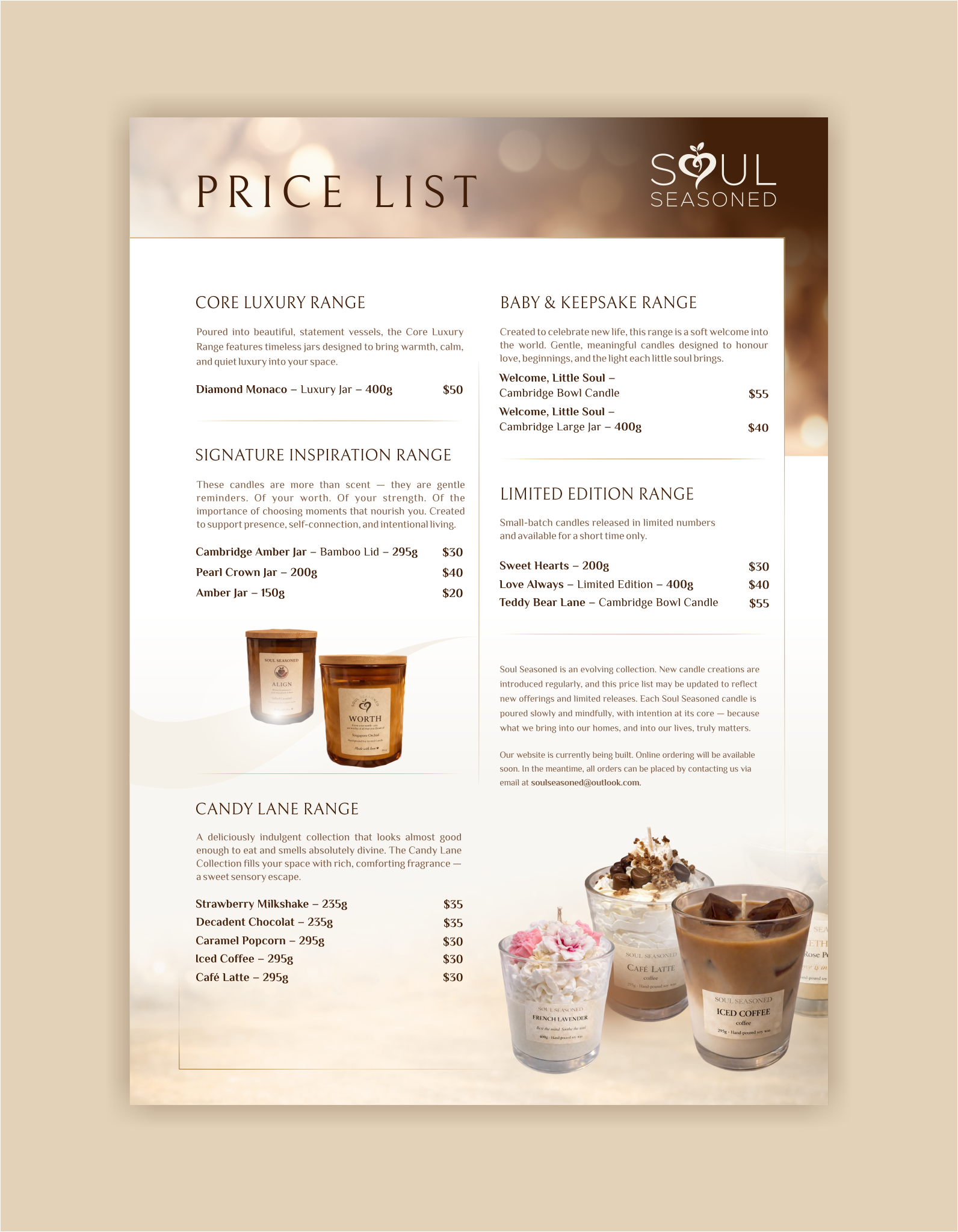 Diseño de Brochure por *mary para Soul Seasoned | Diseño #36840935