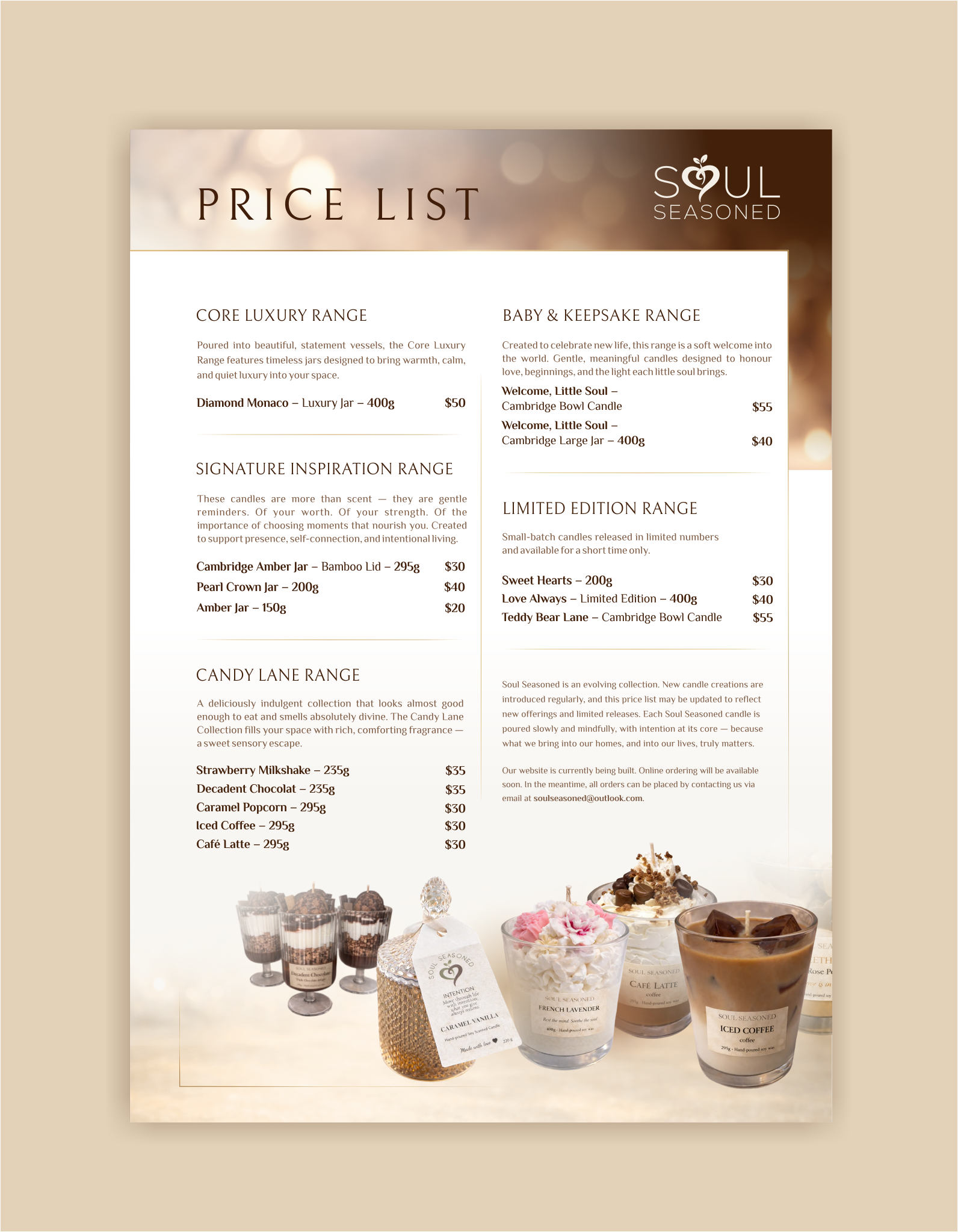 Diseño de Brochure por *mary para Soul Seasoned | Diseño #36840936