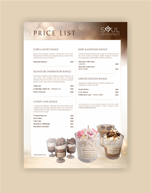 Diseño de Brochure por *mary para Soul Seasoned | Diseño: #36843121