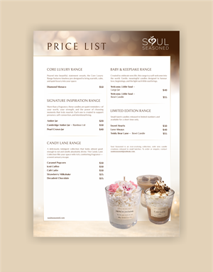 Diseño de Brochure por *mary para Soul Seasoned | Diseño: #36843122