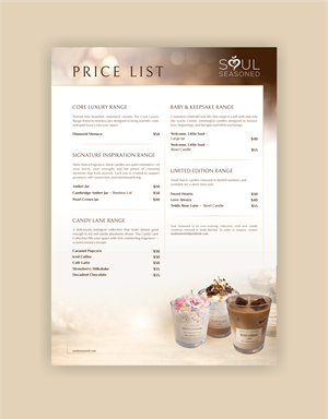 Diseño de Brochure por *mary para Soul Seasoned | Diseño: #36843282