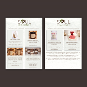 Diseño de Brochure por Bidita Saha para Soul Seasoned | Diseño: #36840621