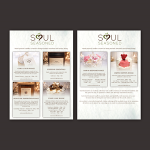 Diseño de Brochure por Bidita Saha para Soul Seasoned | Diseño: #36840918