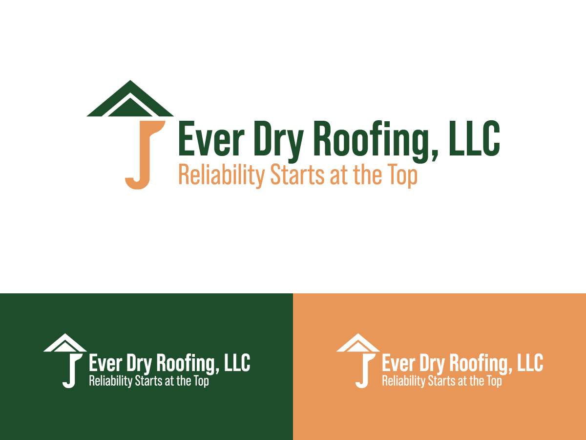 Logo Design by Gexeco for Ever Dry Roofing LLC | Design #36840296