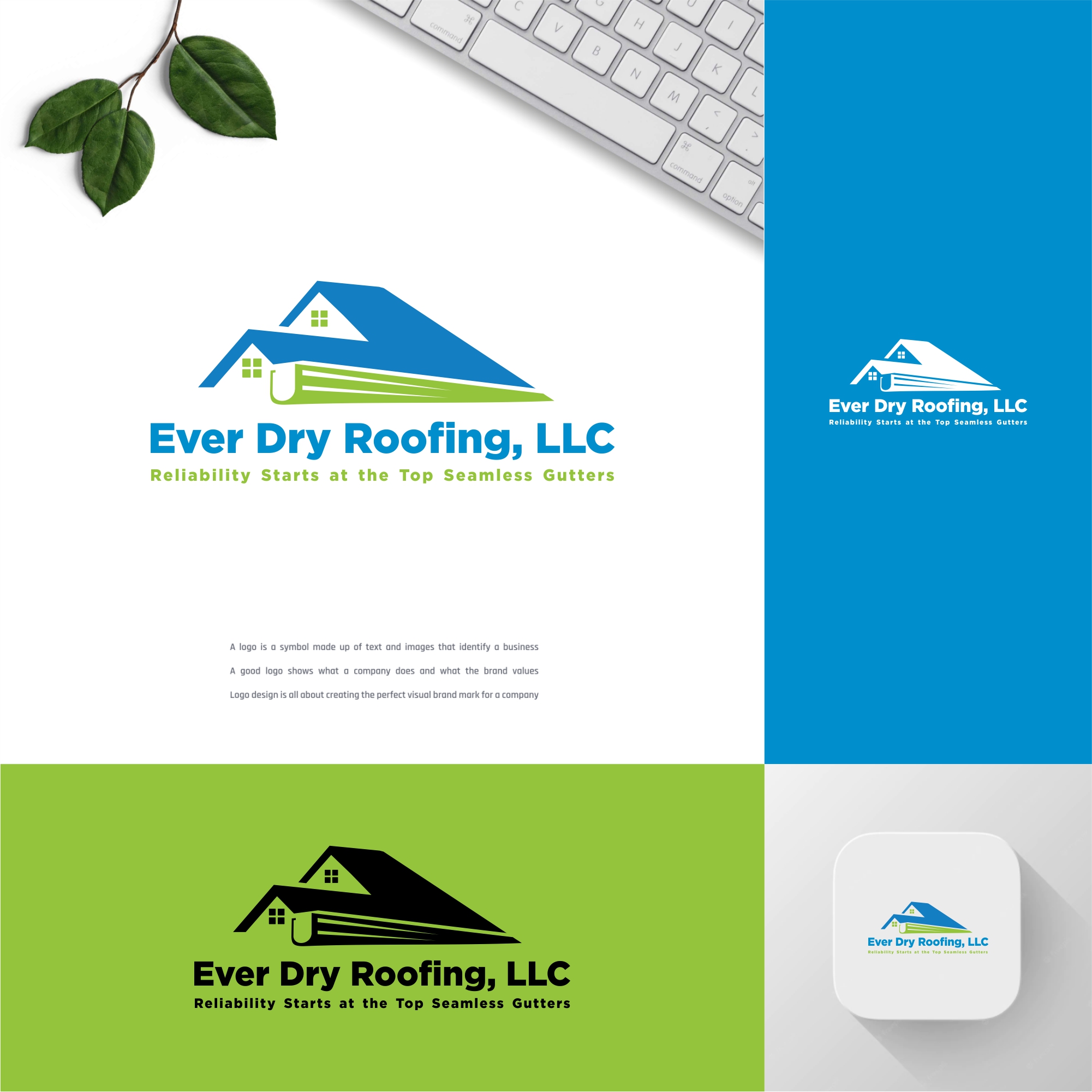 Logo Design by Dembol 2 for Ever Dry Roofing LLC | Design #36846432
