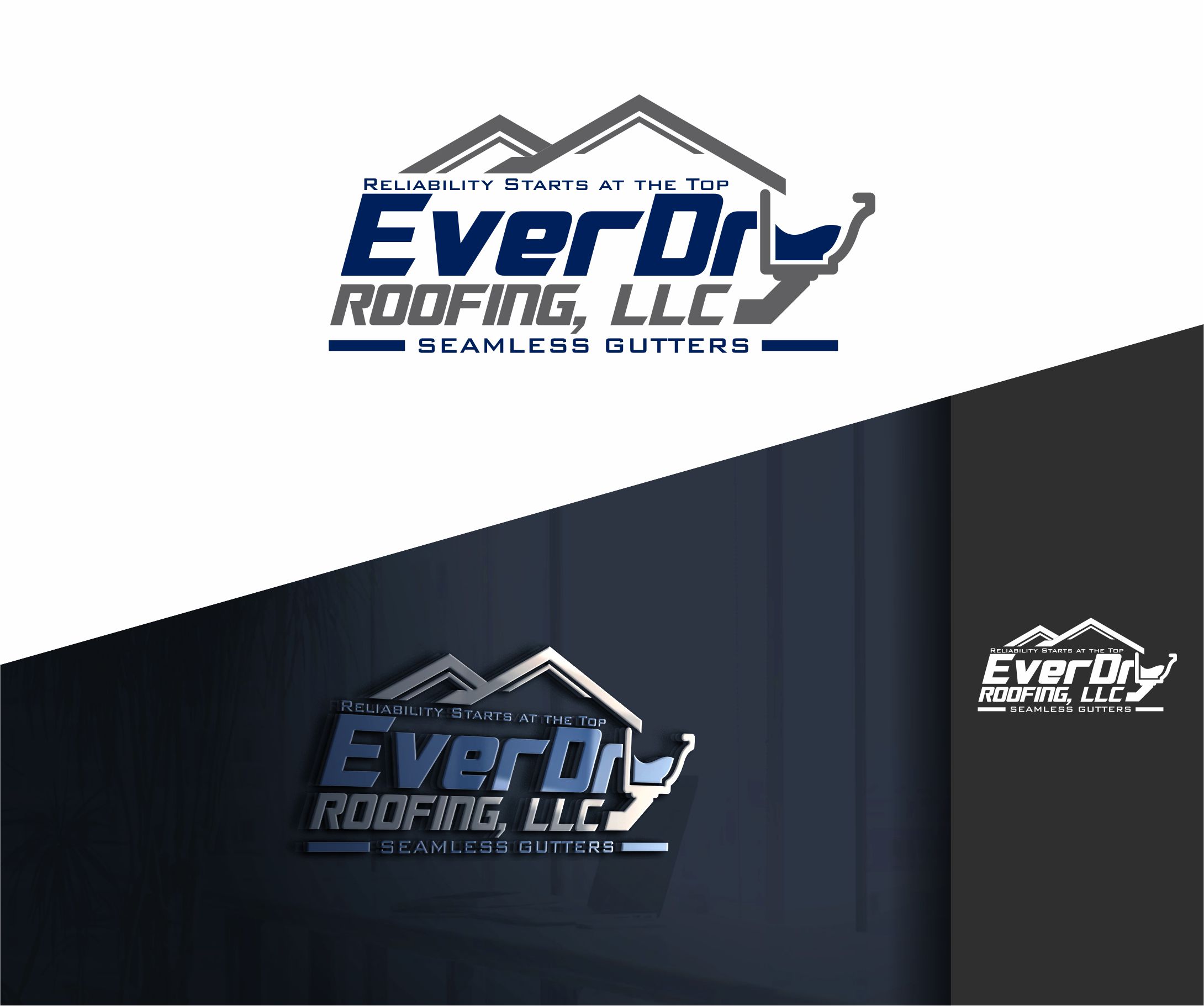 Logo Design by alkaline for Ever Dry Roofing LLC | Design #36838874