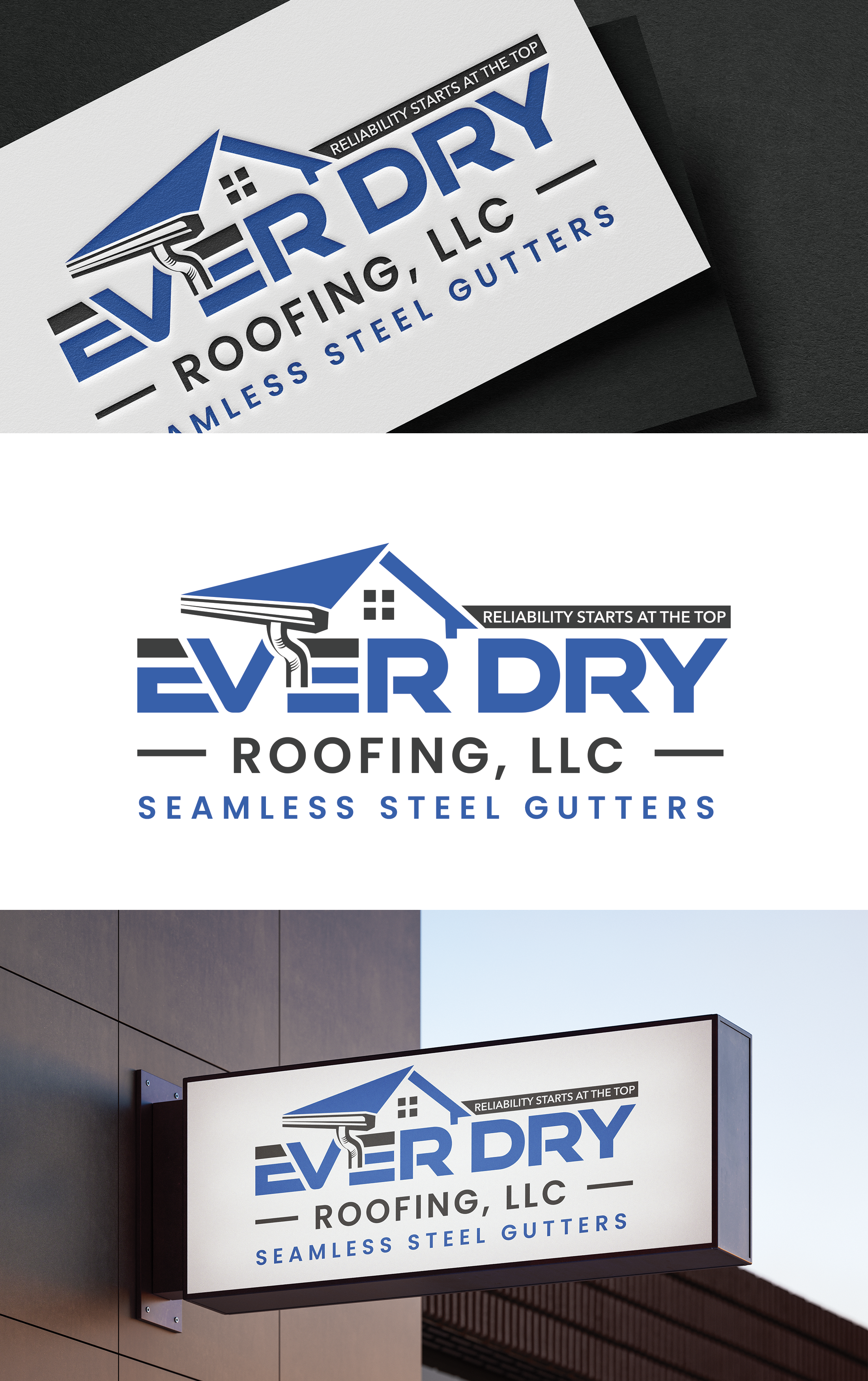 Logo Design by Graphixpointt for Ever Dry Roofing LLC | Design #36844927