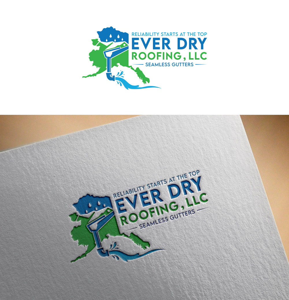 Logo Design by RA-bica for Ever Dry Roofing LLC | Design #36880144