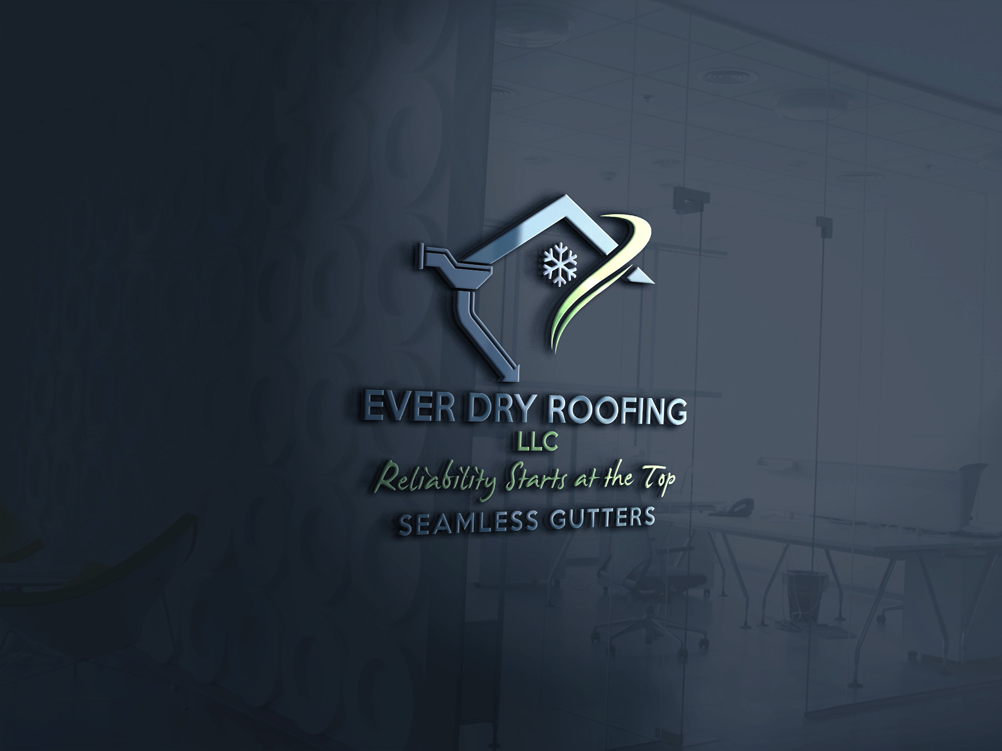 Logo Design by FARU.......... for Ever Dry Roofing LLC | Design #36840706