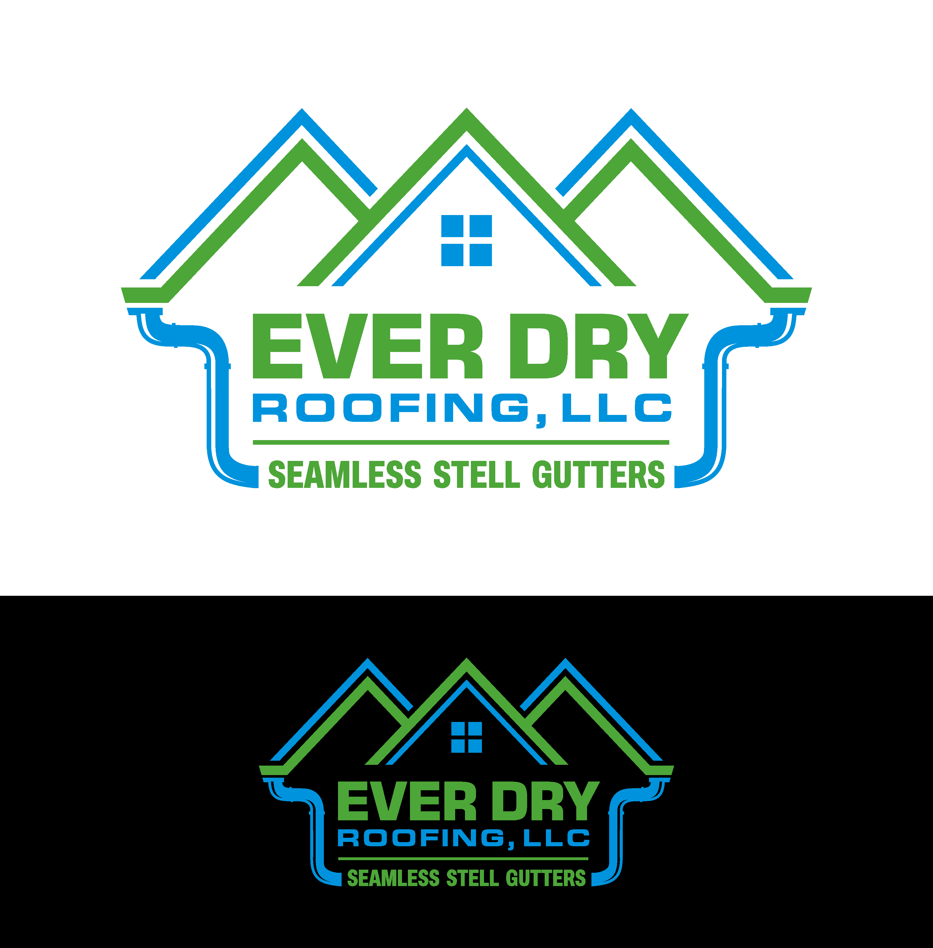 Logo Design by Mozez32 for Ever Dry Roofing LLC | Design #36873934