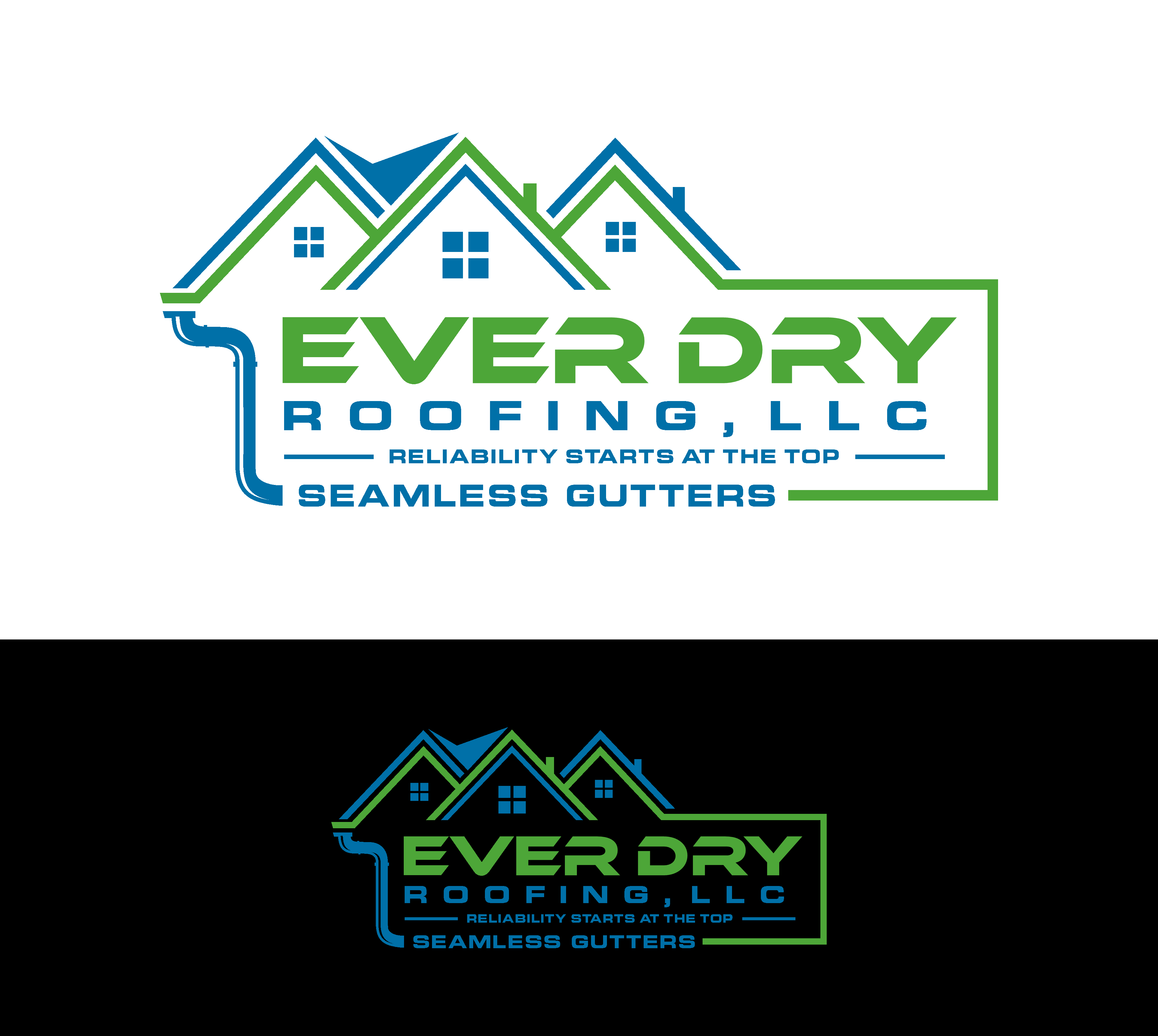 Logo Design by Mozez32 for Ever Dry Roofing LLC | Design #36874079