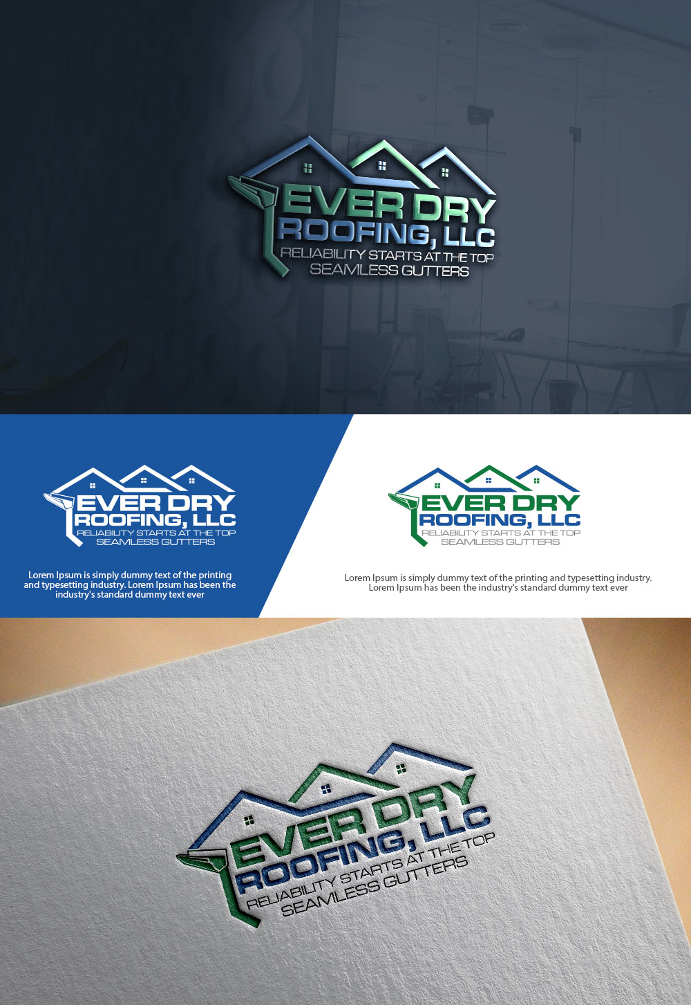 Logo Design by sulemani  creation for Ever Dry Roofing LLC | Design #36839818