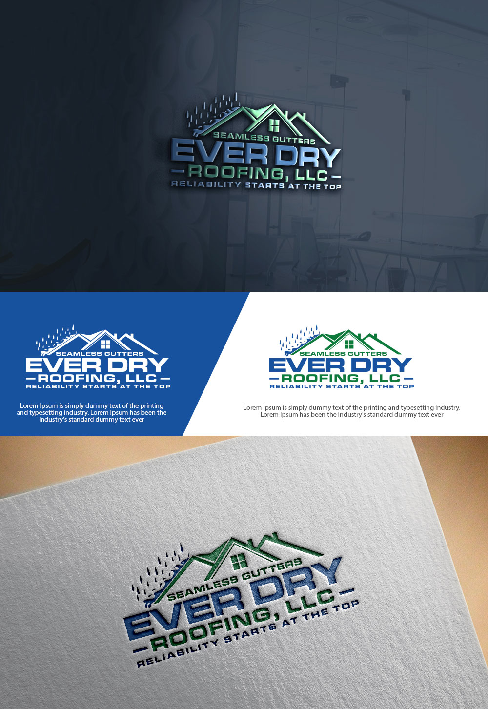 Logo Design by sulemani  creation for Ever Dry Roofing LLC | Design #36840715