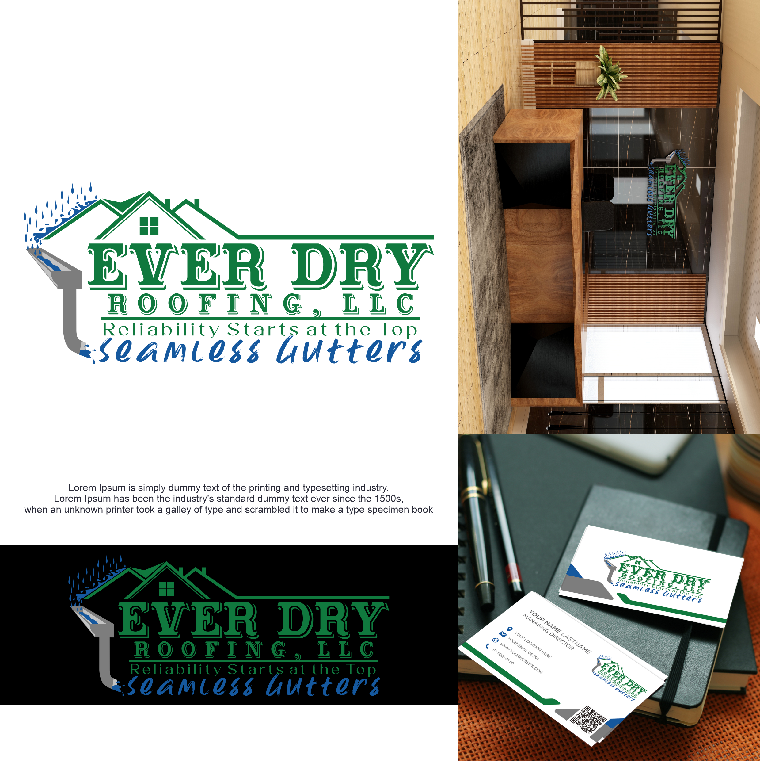 Logo Design by Abigaill_design for Ever Dry Roofing LLC | Design #36838980