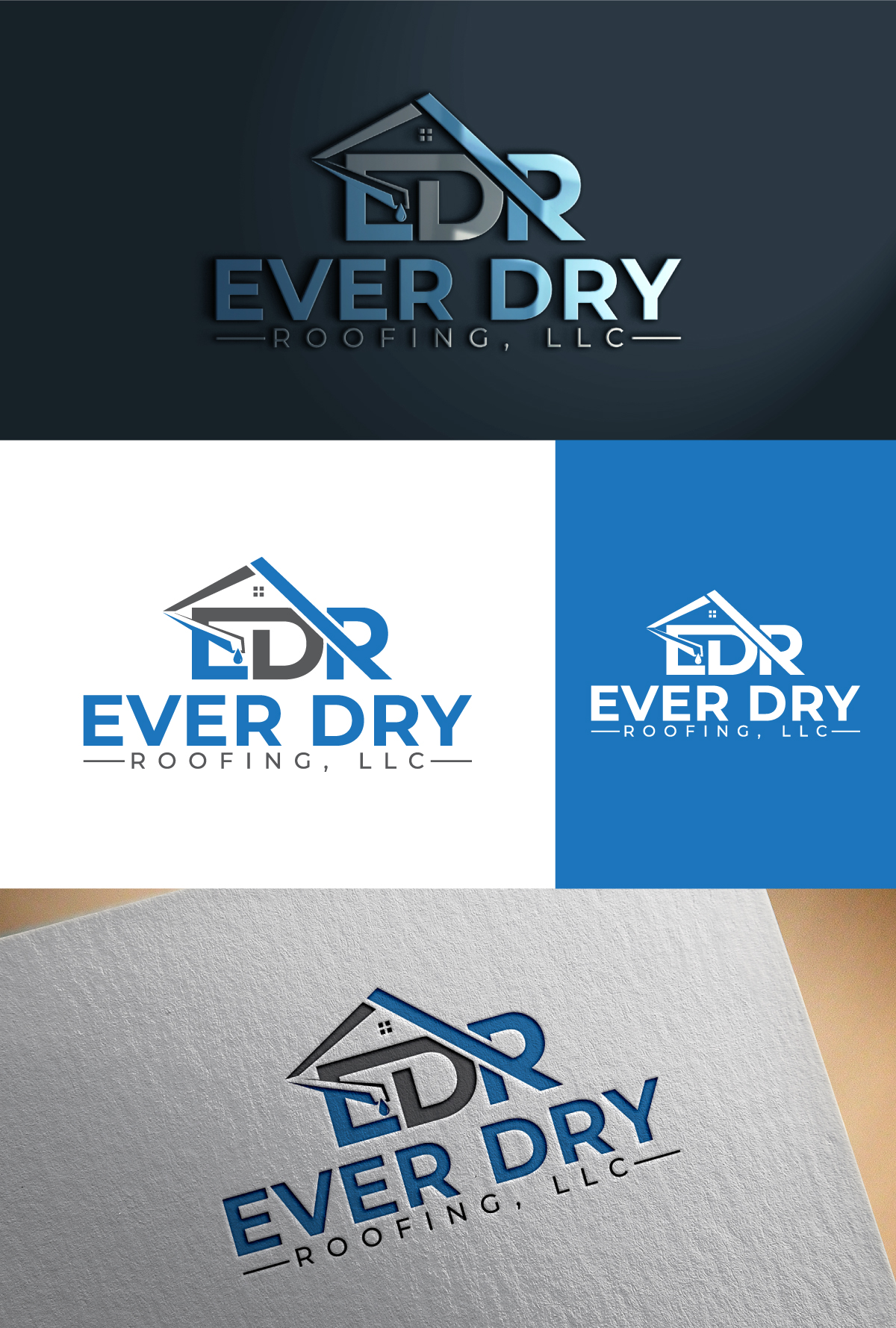 Logo Design by ariba6269 for Ever Dry Roofing LLC | Design #36841222