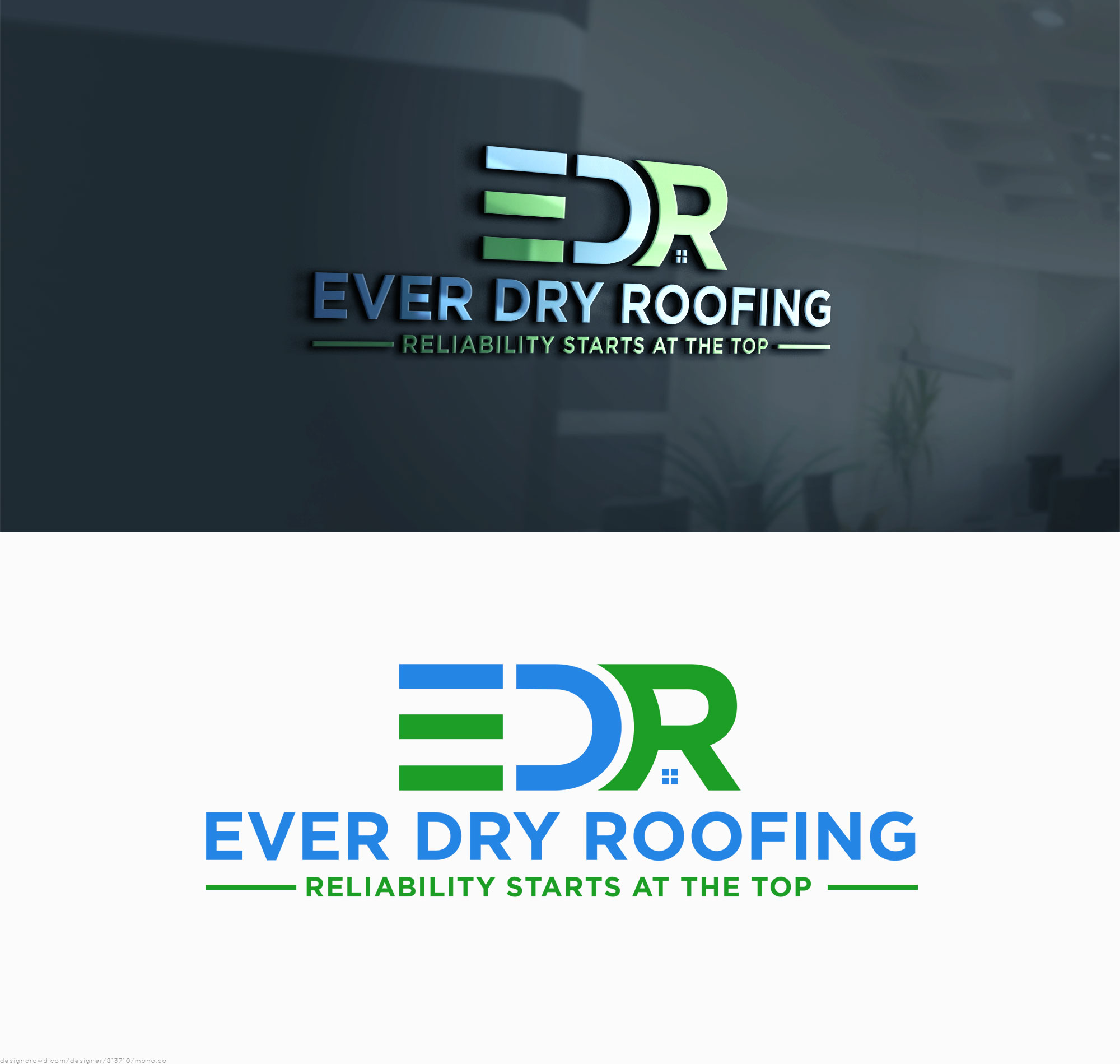 Logo Design by Pen_art0 for Ever Dry Roofing LLC | Design #36845346