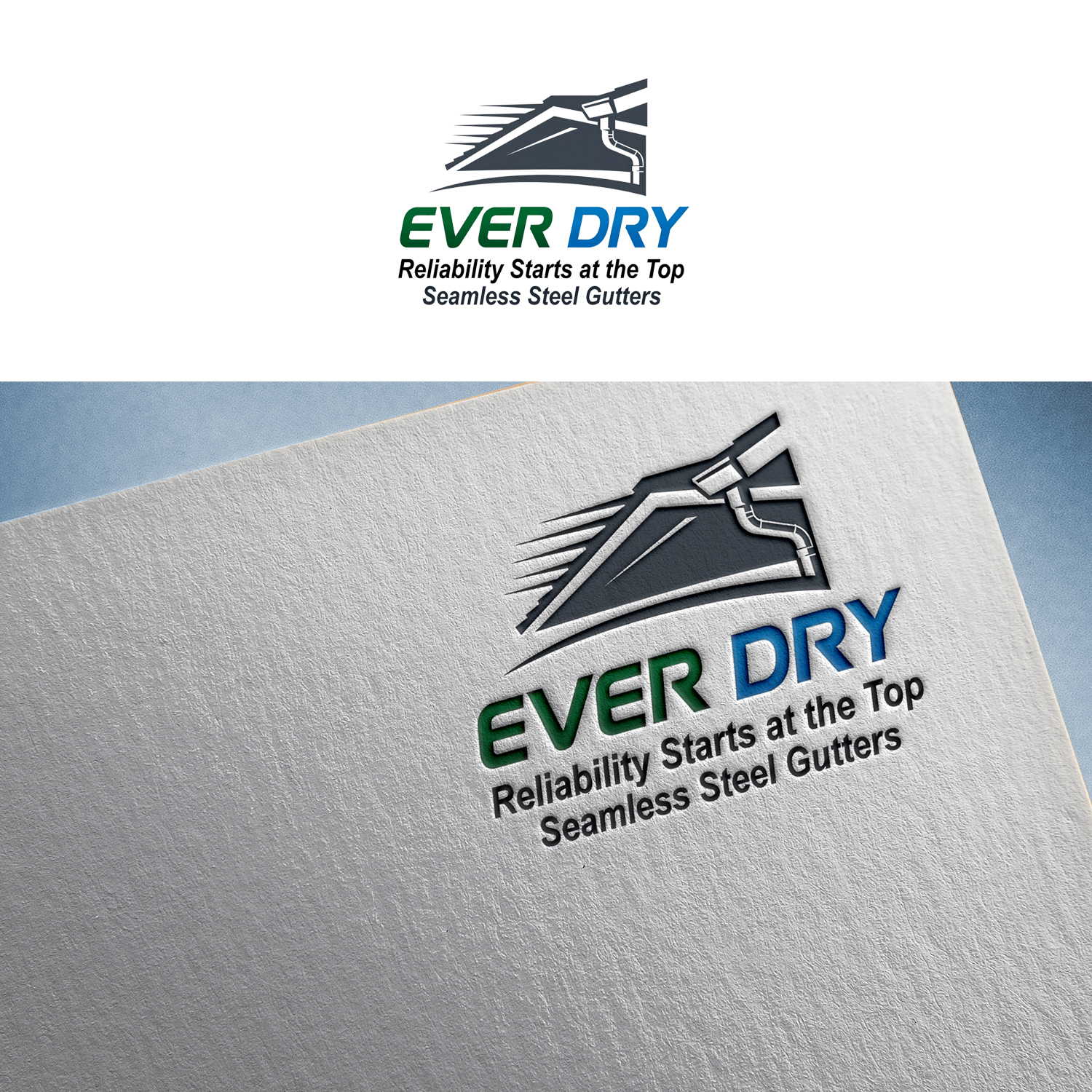 Logo Design by zoniee Creations for Ever Dry Roofing LLC | Design #36839780