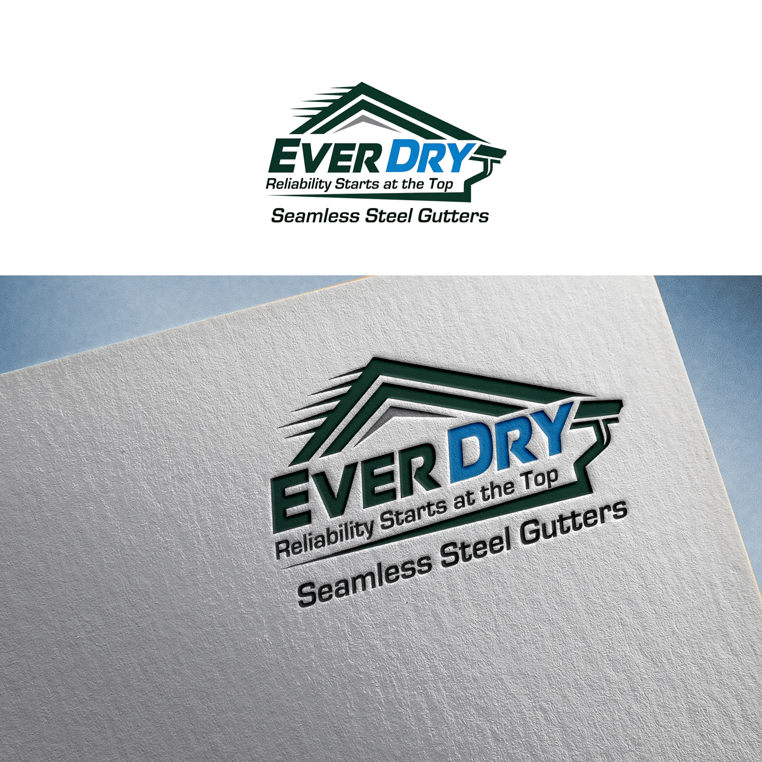 Logo Design by zoniee Creations for Ever Dry Roofing LLC | Design #36839784