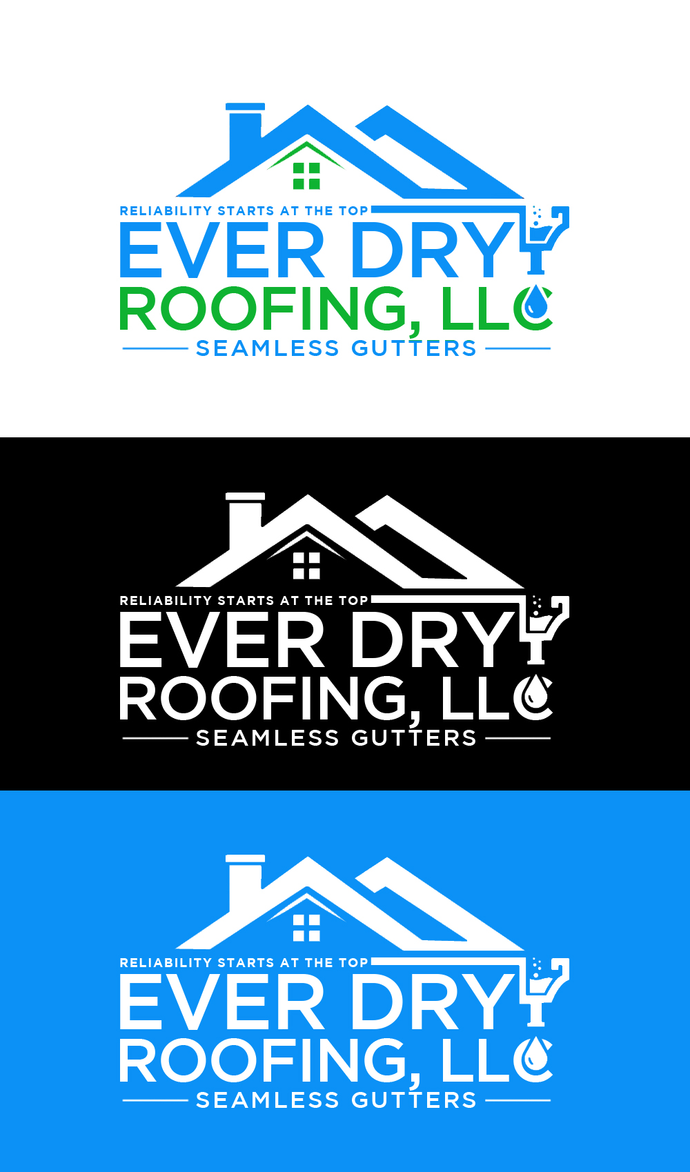 Logo Design by James S. for Ever Dry Roofing LLC | Design #36896344