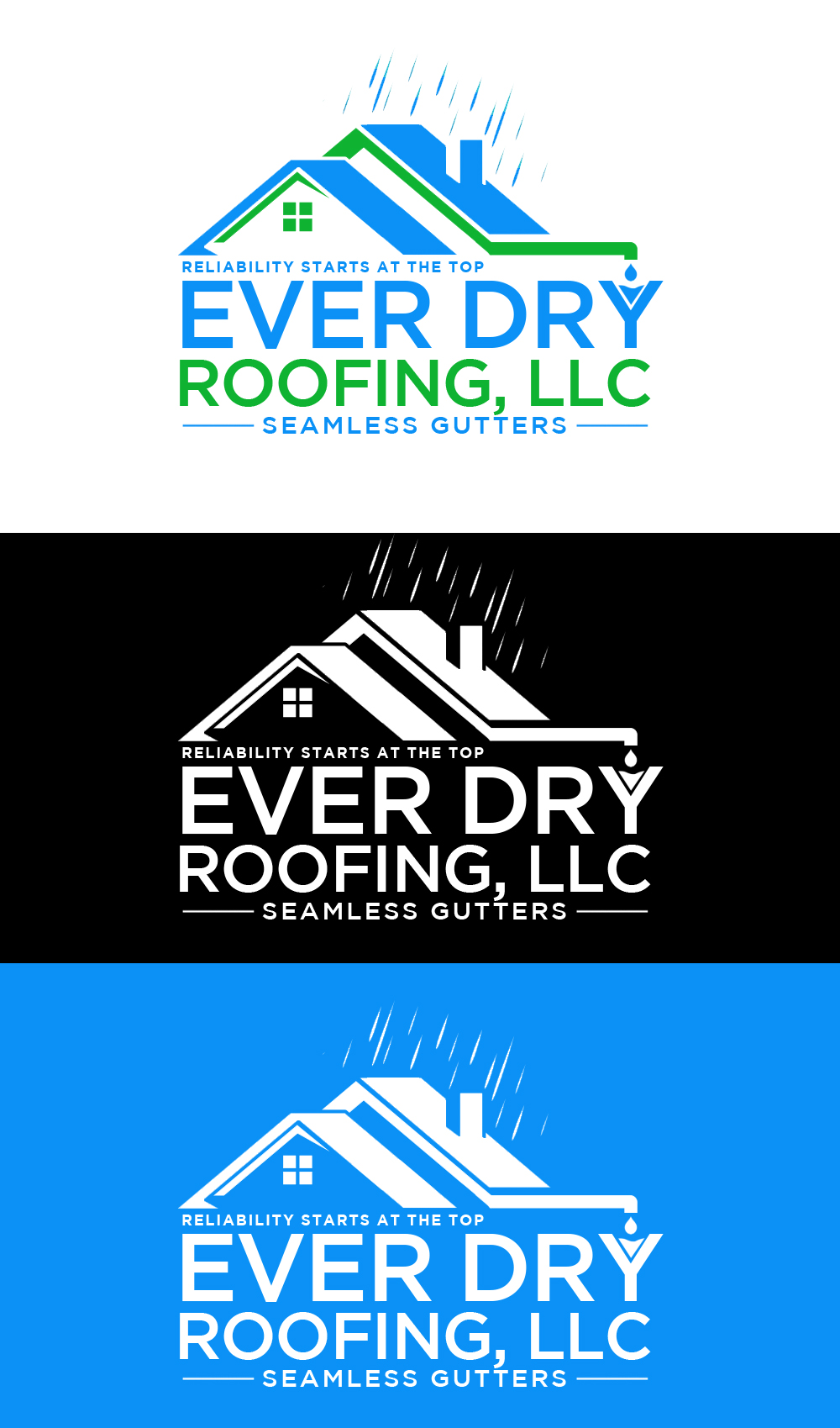 Logo Design by James S. for Ever Dry Roofing LLC | Design #36896347