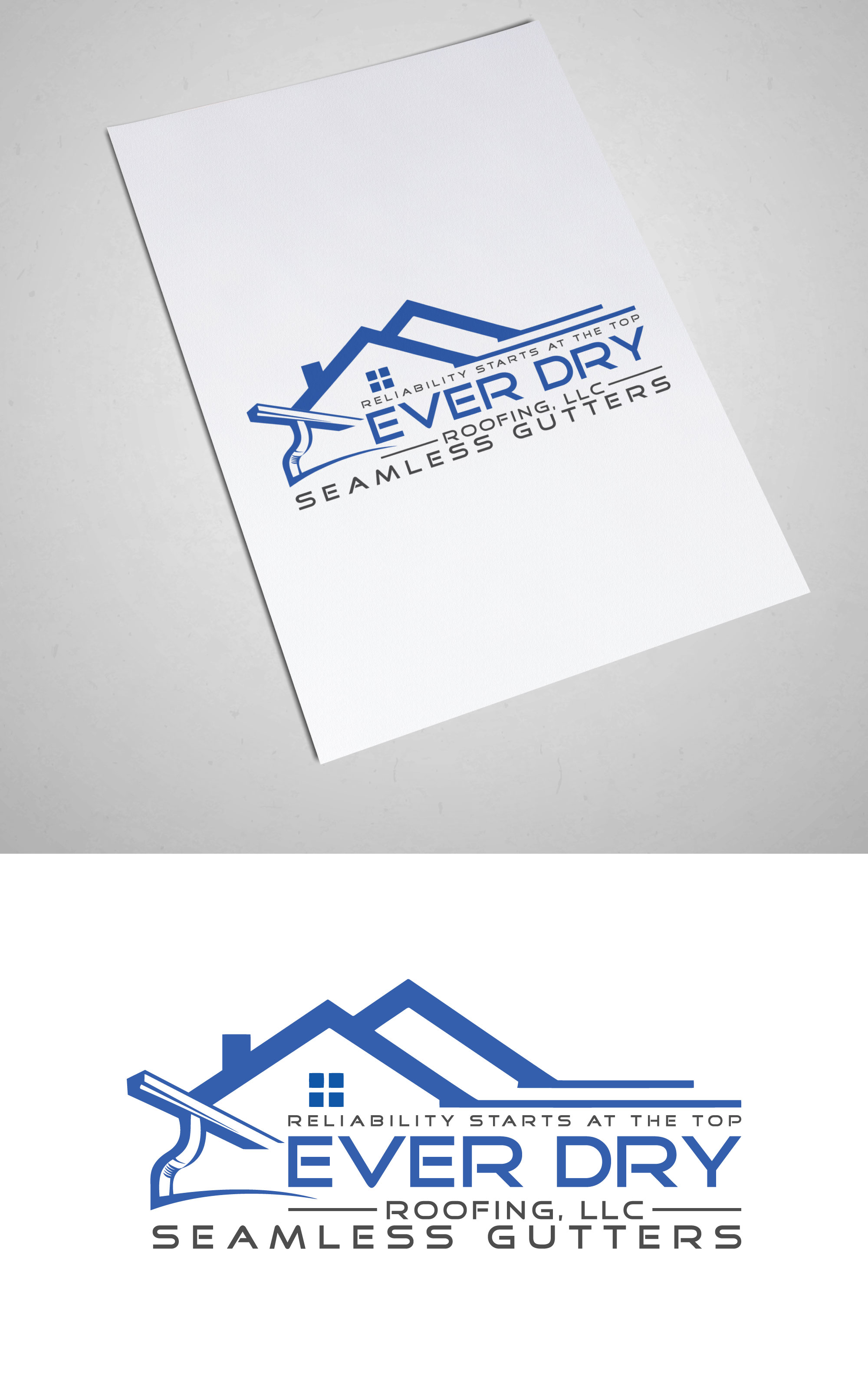 Logo Design by Farhan100 for Ever Dry Roofing LLC | Design #36842627